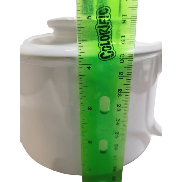 Vintage Minimalist White Teapot Copco Sam Lebowitz Ceramic Design 1983 Korea - Picture 13 of 15